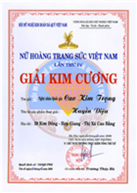 Giải kim cương trao cho bàn tay vàng Nghệ nhân Kim Tín