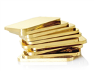 Vàng tăng khi thị trường chứng khoán giảm điểm, giao dịch gần mức cao hơn 1 tháng