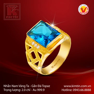 Nhẫn Nam Vàng 24K