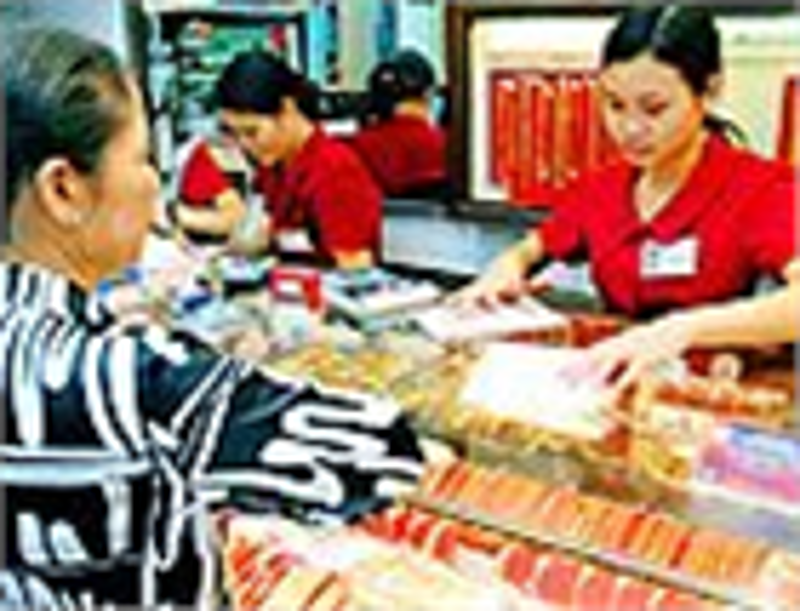 Vàng đội thêm 50.000 đồng mỗi chỉ