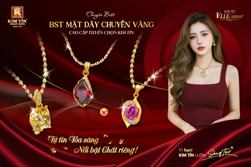 Tư vấn chọn dây chuyền vàng tây mùa hè: Nhẹ nhàng, tinh tế và luôn tỏa sáng