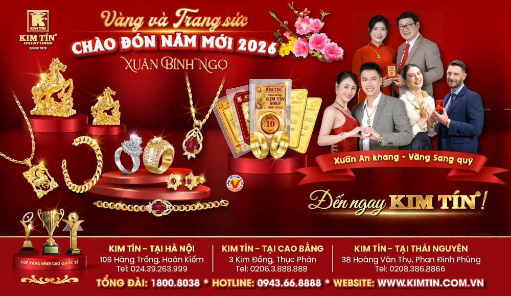 VÀNG TRANG SỨC CHÀO ĐÓN NĂM MỚI 2026 - XUÂN BÍNH NGỌ 1